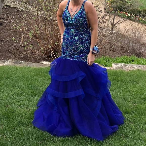 Blue Prom Dress - Picture 4 of 4